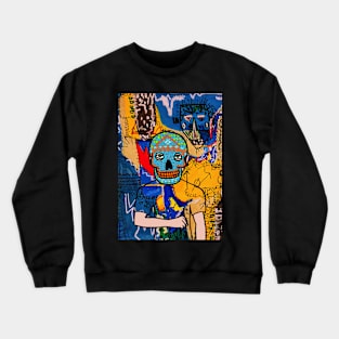 Captivating MaleMask NFT - Explore the Streets with MexicanEye Color and GreenSkin Color Crewneck Sweatshirt